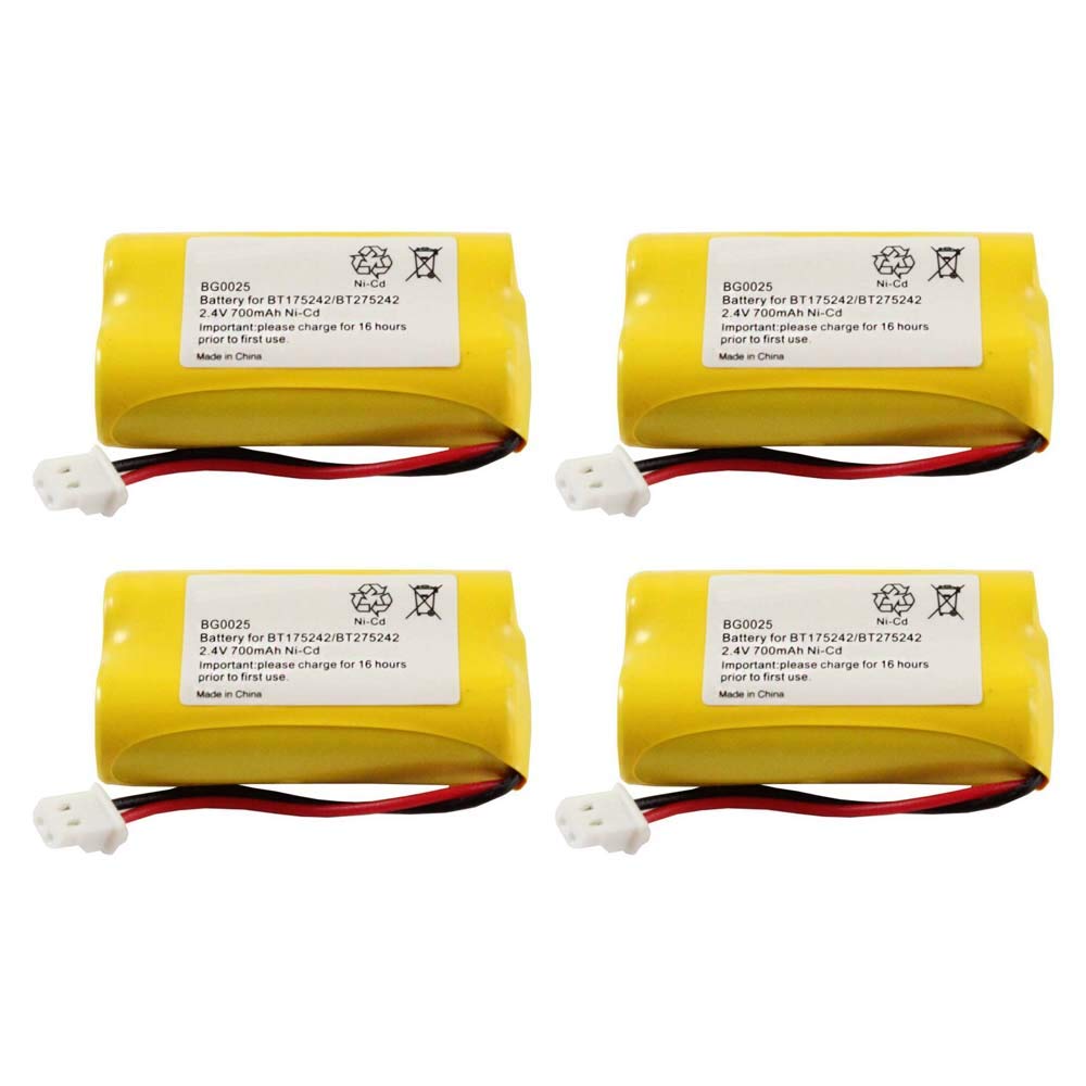 modsden WalR Rechargeable Cordless Phone Battery Ni-CD, 4 Pack, for Vtech CS6128-42 CS6129 CS6129-2 CS6129-3 CS6129-31 CS6129-32 CS6129-41 CS6129-52 CS6129-54 CS612831 CS612832 CS612841 CS612842