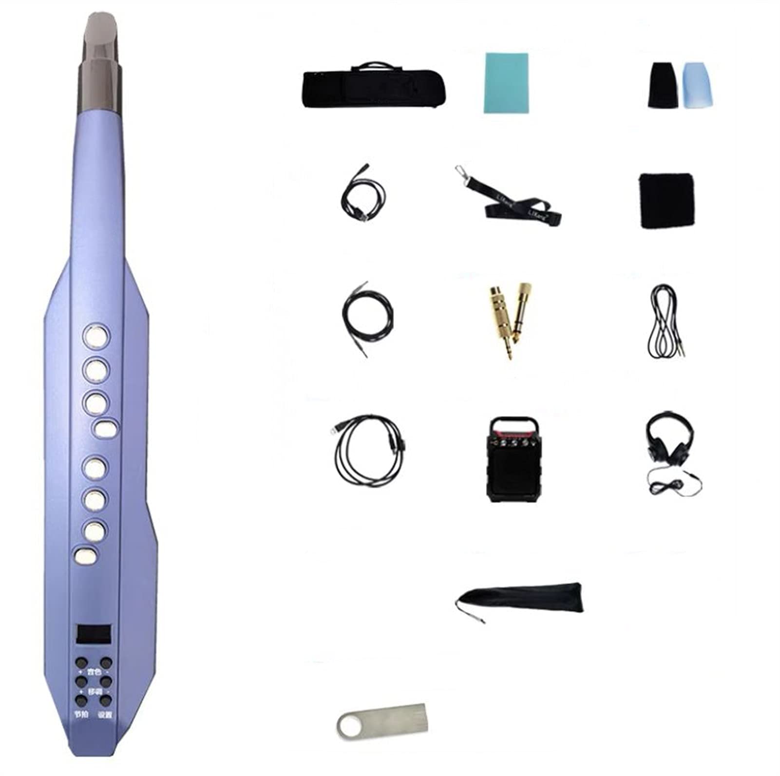 Sax Principianti Kit Sassofono Digital Cerbottana Elettronica Principiante Flauto Sassofono Elettrico Cucurbita Svago Strumento Musicale Strumento a fiato