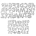 UFLF Fustelle Lettere Cutting Dies Alfabeto per Biglietto d'Auguri Inviti Scrapbooking Fai da Te