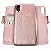 Produktbild Dreem Fibonacci 2in1 Handyhülle Flipcase für iPhone XR | Magnetisches iPhone Case | TPU Etui Lederhülle Schutzhülle, RFID Schutz, Veganes Kunstleder, Geschenkbox | Roségold