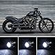 Kairiyard Motorrad 90W Zusatzscheinwerfer Frontscheinwerfer Zusätzlich für Moto,Scheinwerfer mit Schalter und Halterung CNC Hartglasglas 6000K 9000LM 12V-90V.