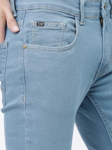 Image of Highlander Men's Slim Fit Jeans | Cropped Length | Jeans for Man | Stylish Casual Wear for Everyday Comfort