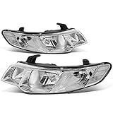 Pair of Chrome Housing Clear Corner Headlights w/Signal Lamps Compatible with Forte/Forte Koup 10-13