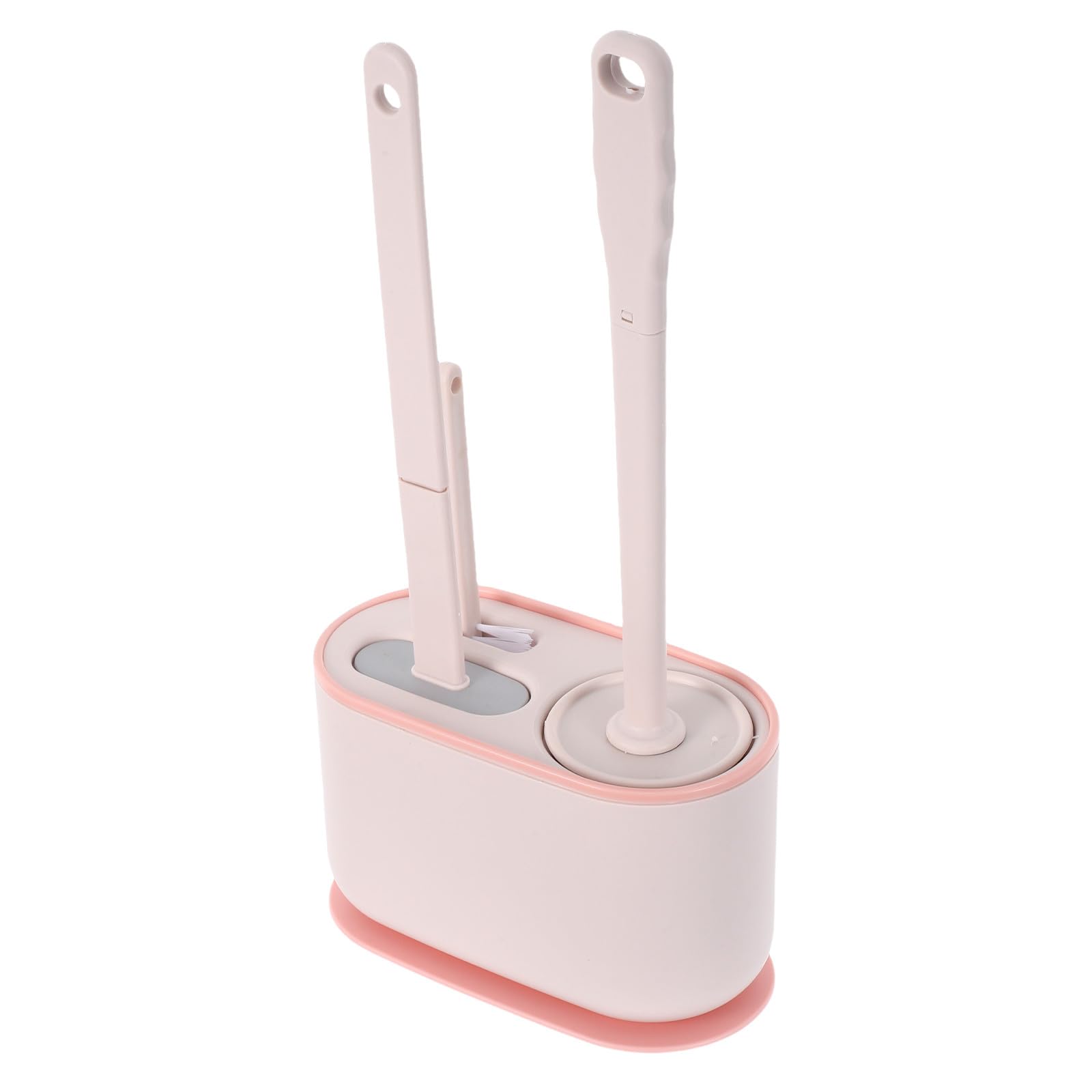 Brosse WC Long Manche pour Nettoyer sans se Pencher Rose