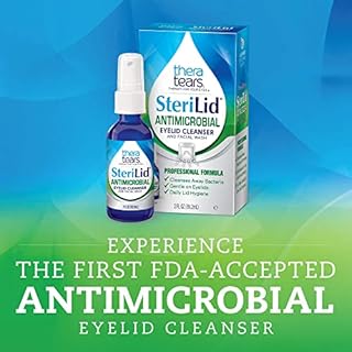TheraTears Extra Dry Eye Therapy Lubricating Eye Drops for Dry Eyes, 0.5 fl oz Bottle, 2 Count & SteriLid Eyelid Cleanser and Face Wash, for irritated eyes, 2 fl oz Spray