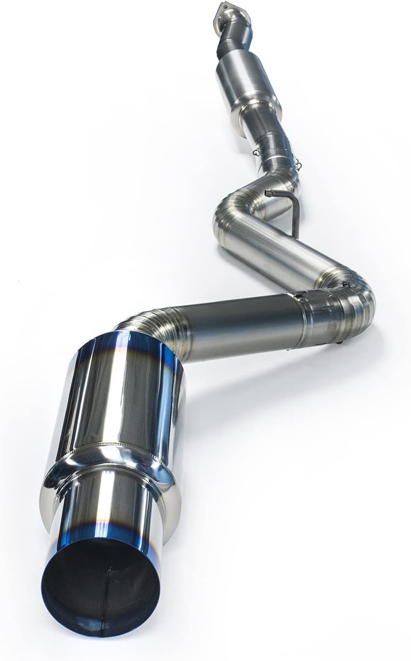 TOMEI Full Titanium Muffler Kit Compatible with 2008-14 WRX EJ, 2011-21 STI EJ and 2015-21 WRX FA20DIT Sedan - Single Exit - TB6090-SB02C