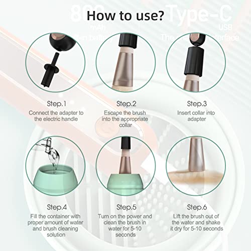 Ororow Makeup Brush Cleaner And Dryer Machine Deep Clean Fast Dry,Usb Rechargeable Automatic Cosmetic Brushes Cleaner Machine With Flodable Silicone Cup For All Size Brushes (Orange), 1.0 Count #TOP4