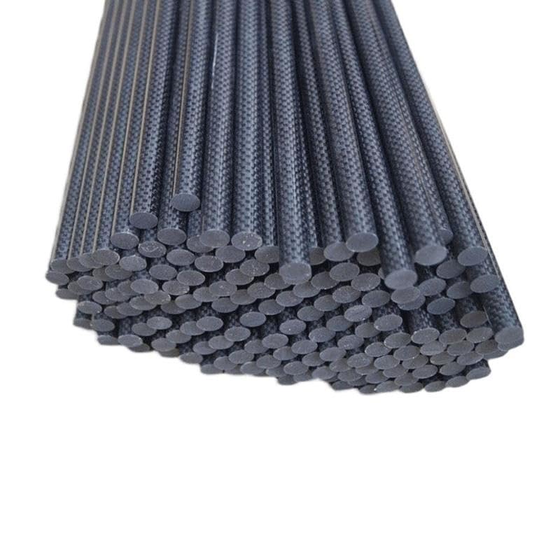 500mm Longueur 3K Tige en Fiber de Carbone Carbone Plaine Brillant Surface tiges de Carbone 2 pièces(4.0x500mm)