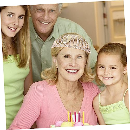NOLITOY 1 Conjunto De Faixa De Ombro Com Coroa De Aniversário Faixas De Baile Cintos De Strass Decor
