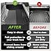 TripleAliners Truck Mat Compatible with 2009-2026 Ram 1500 & 2019-2024 Classic 5.7FT Accessories, Truck Bed Mat Heavy Duty Custom Fit All Weather Protection TPE Pickup Liner, Won't fit Rambox