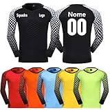 Photo Gallery weangcw8238jian maglia da portiere personalizzata con numero nome team logo maglietta portiere calcio per donne uomini e bambini - imbottitura sui gomiti - maglia portiere bambino (nero) Photo Gallery weangcw8238jian maglia da portiere personalizzata con numero nome team logo maglietta portiere calcio per donne uomini e bambini - imbottitura sui gomiti - maglia portiere bambino (nero)