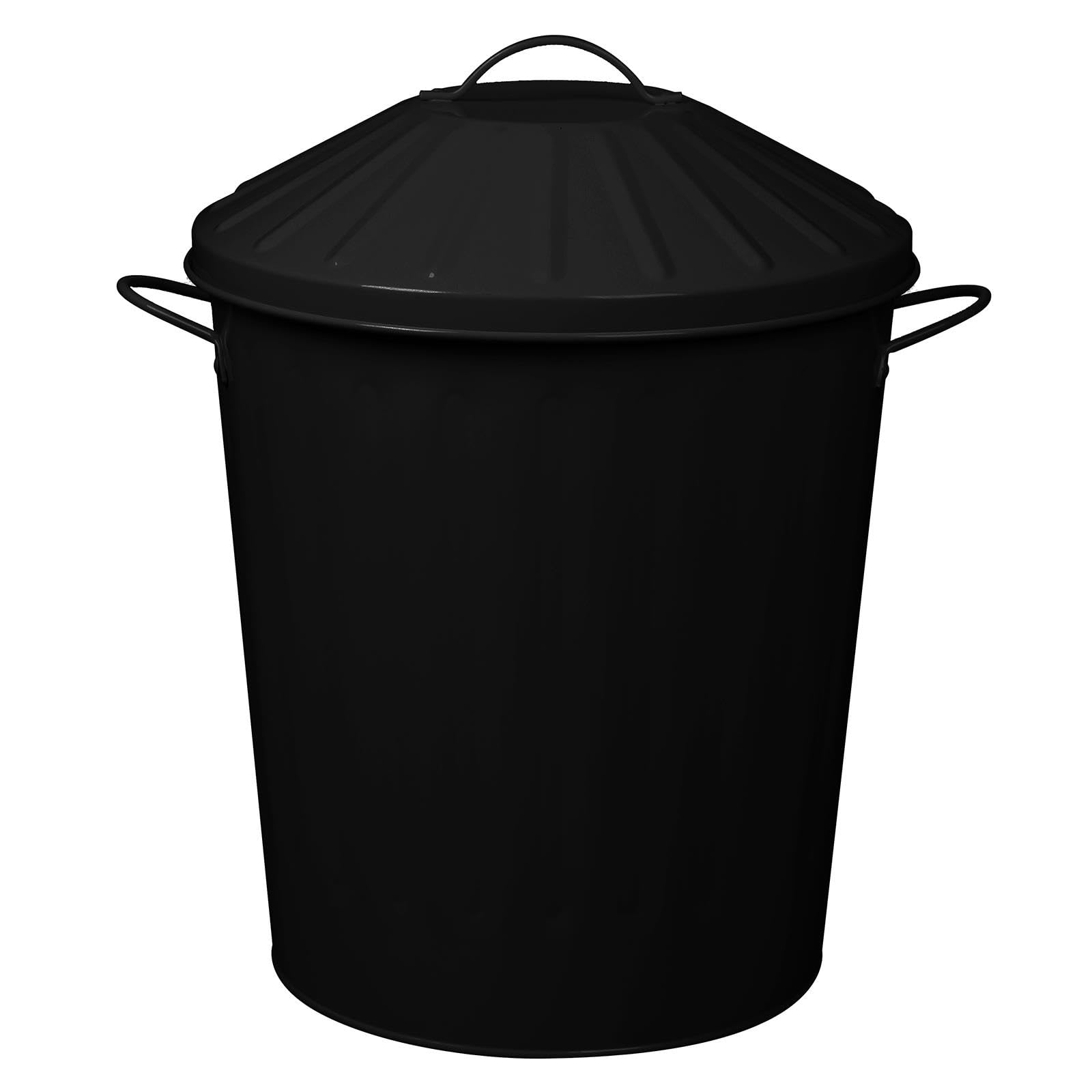 simpa 60L Colourful Vintage Style Metal Tapered Dustbins & Lids - Pink 62cm (H) x 38cm (Dia) — view 40