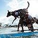 EzyDog Schwimmweste Hund - DFD Hundeschwimmweste - Schwimmwesten für für Kleine, Mittelgroße und Große Hunde - Rettungsweste mit Griff und Reflektoren, Größenverstellbar (XL, Rot)