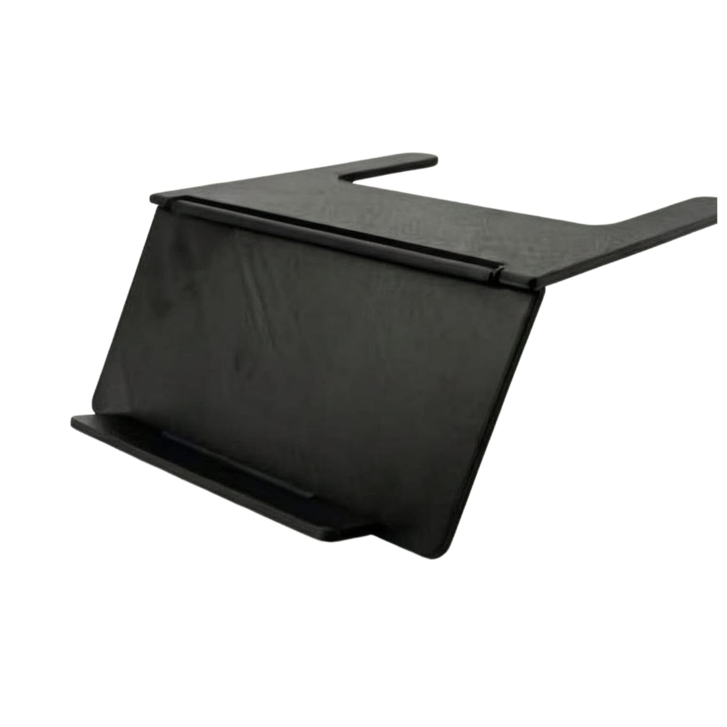 Tabletop Mahjong Card Holder with Foldable Base Portable Mahjong Viewing Rack Slanted Angled for Board Gamers, Home Game Tables, Black-image-21