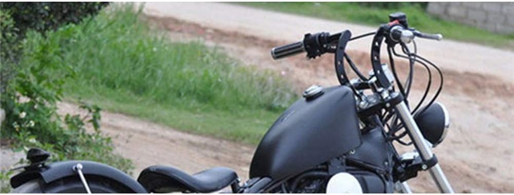 AnXin Motorcycle Handlebar Z Bars 22mm 7/8" Handlebars For Drag Custom Bobber Chopper Cruisers Softail Dyna Sportster - Black