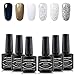 Produktbild Lagunamoon Gel Nagellack UV LED, Auswahl von 6 Farben des Waldes des Schnees Themasatzes, Gel Polish Soak off 8ML
