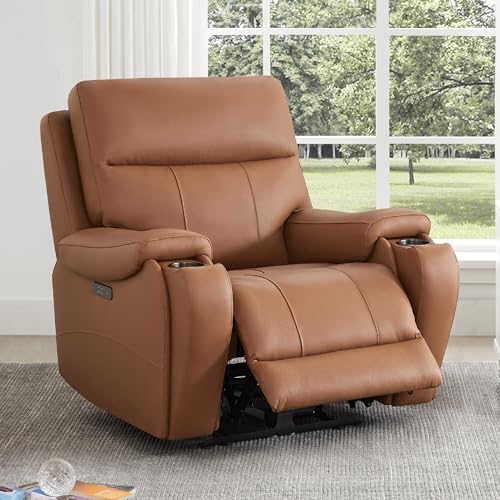 CHITA Large Power Zero Gravity Recliner Chair, Genuine Leather Recliner