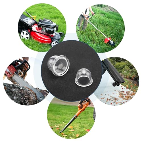 VooGenzek 20 Stücke Vergaser Pumpe Primer Birne, Zündkapsel Primer Pumpe Birne, Kraftstoffpumpe Vergaser Primer Kolben, Primerbirne Vergaser, Benzin Primerpumpe, für Rasenmäher, Gebläse (19+22mm)