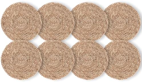 Rafimex, Kit 8 Un Jogo Americano Fibra Natural Seagrass 38Cm Rafi...