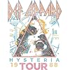 Def Leppard British Heavy Metal Rock Band 1988 Hysteria Tour Graphic Ladies Racerback Tank Top, White, L #2