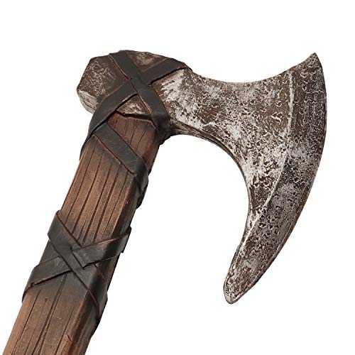 Looyar Viking Age Middle Ages Medieval Round Shield And Hand Axe Weapon Toy For Berserker Soldier Warrior Costume Battle Play Halloween Cosplay Larp #TOP1
