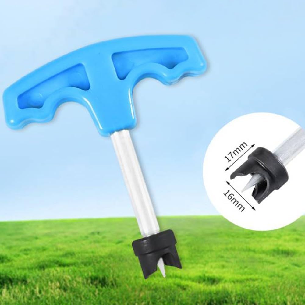 Strumento per Aprire Fori per Tubi in PE, perforatore Manuale con Manico a T da 16 mm, perforatore per Tubi di irrigazione, Costruzione in plastica-Ferro, Giardinaggio e Agricoltura