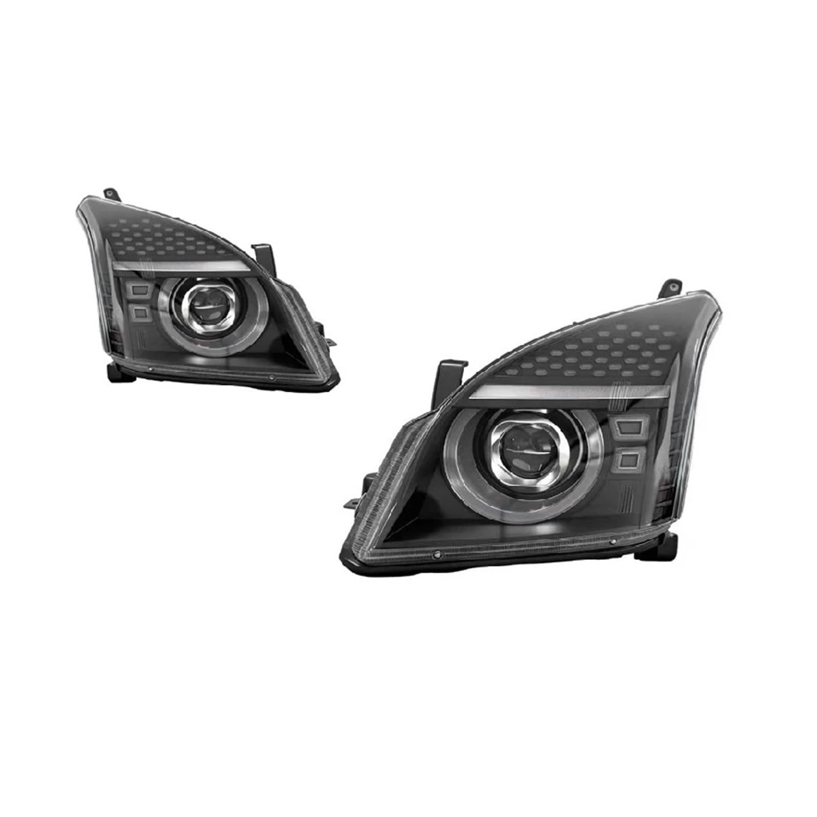 Pasuje do T0y0ta Prado FJ120 03-09 w nowym stylu pełna dioda LED DRL reflektor samochodowy montaż sygnału akcesoria samochodowe zmodyfikowana lampa reflektory LED