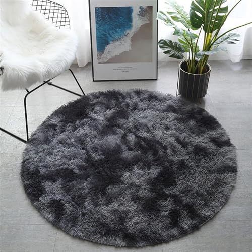 Tapis rond en peluche mignon pour réchauffer les pieds 60cm - 4