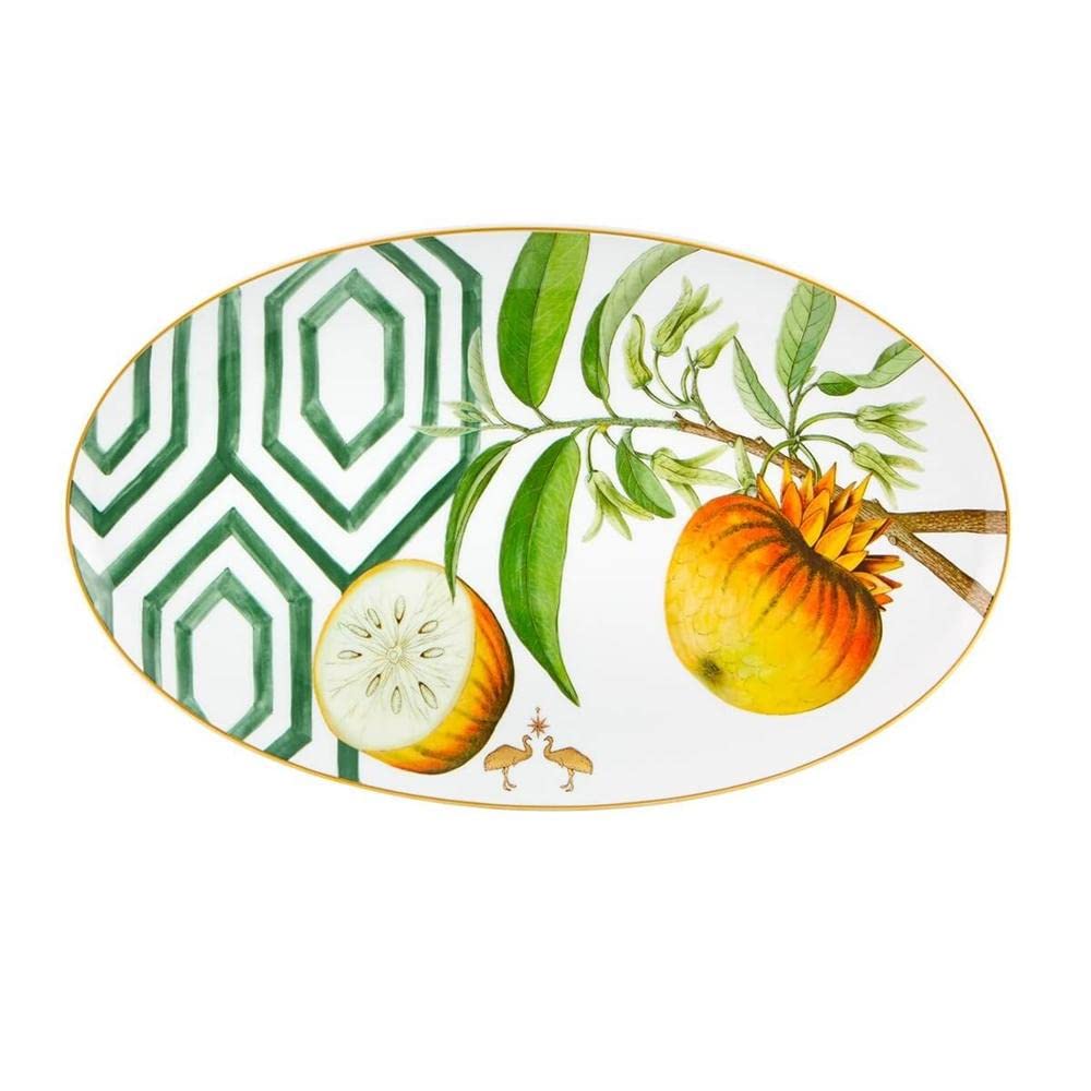 Plat ovale Amazonia Vista Alegre grand plateau de service en porcelaine de table