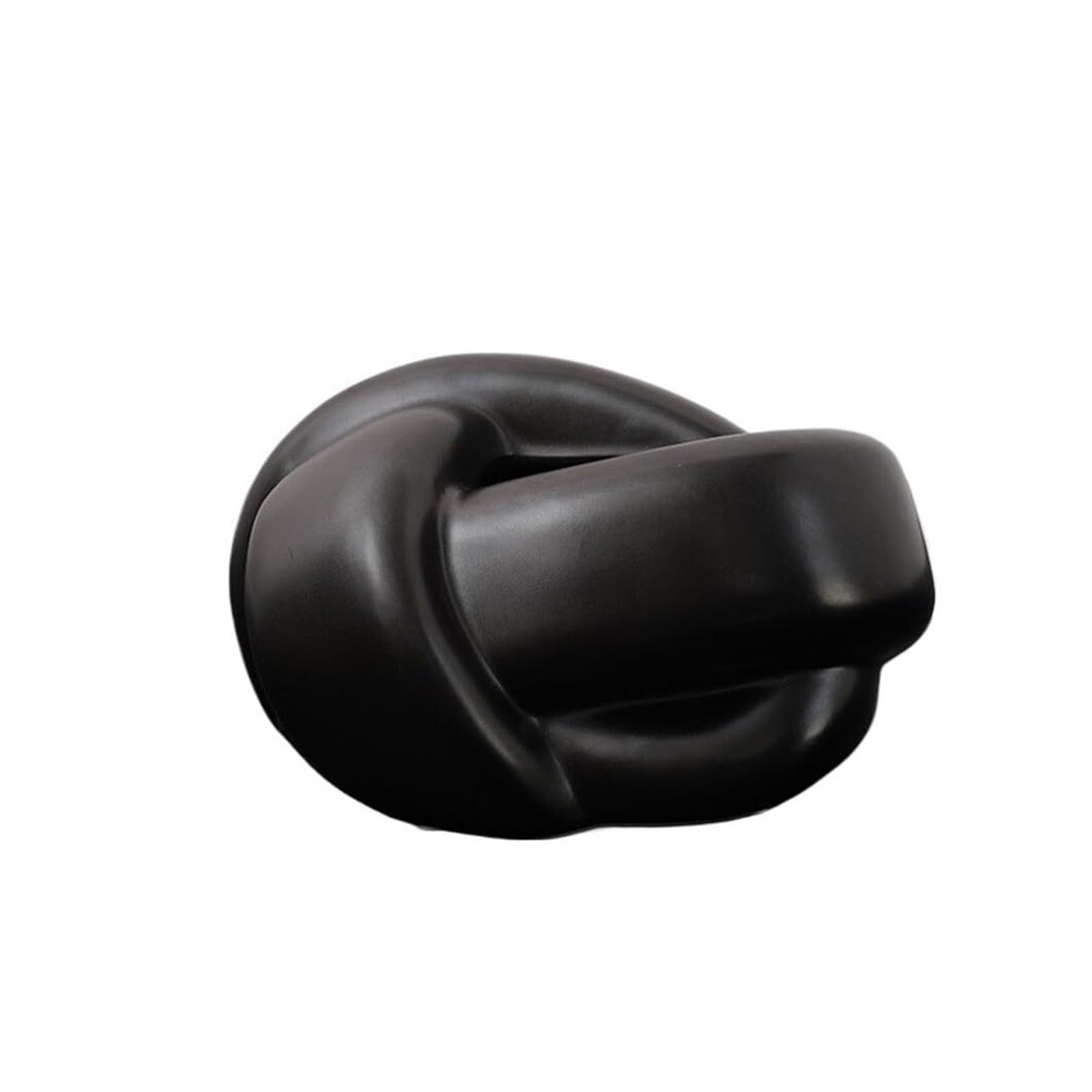 Tissue Dispenser Box Tissue Box Cover Ceramic Unique Shape For Living Room Coffee Table Desktop Decorative Apartment Must Haves(Black)