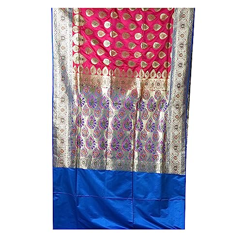 Aishani Collection pink banarasi silk saree in katan silk – image 4