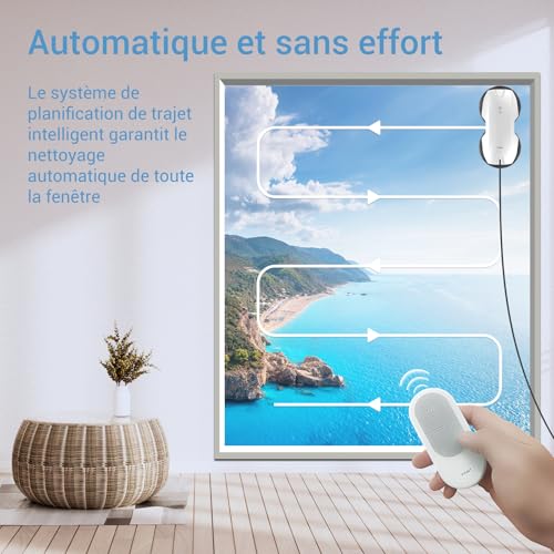 Fensterputzroboter Fmart T8Pro 3800PA für elektrische Fensterreinigung