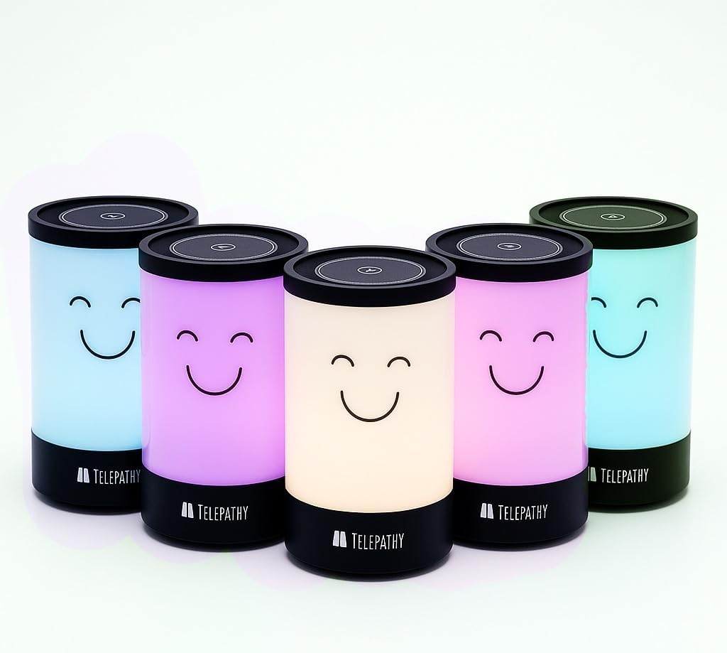 ZOCI VOCI Telepathy® Voicy - Friendship Lamp with Voice | Send Color & Voice Messages Live - No Subscription, Wi-fi Enabled Touch Lights | Long Distance Relationship Gifts (Light + Voice, Set of 5)