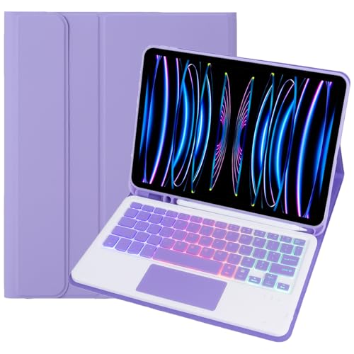 Keyboard Cover Case for iPad Air 4th/5th Generation | iPad Air 11?inch (M2/M3/M4), Wireless Bluetooth Keyboard Folio Case | Back