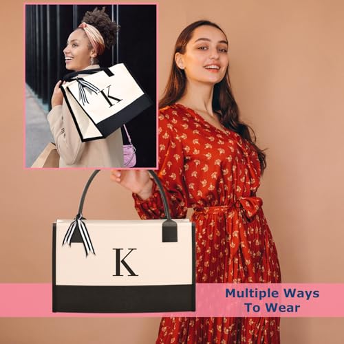 OATALY Monogrammed Canvas Tote
