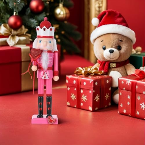 Casse-Noisette en Bois Rose 37cm - Statue Décorative aux Finitions Premium - 6
