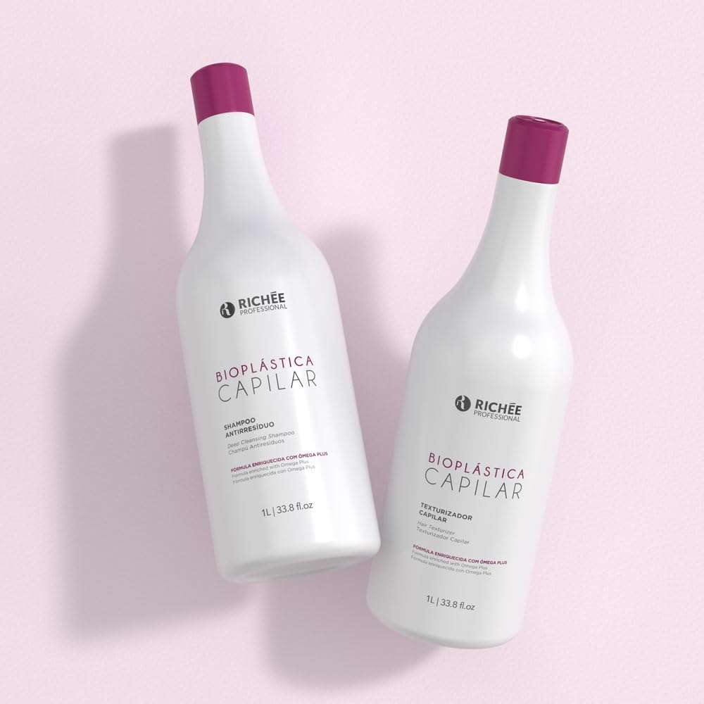 RichÃƒ©e Professional BioplÃƒ¡stica Capilar 2x 1000 ml Without Damages To The Hair Fiber | Hair Alignment, 33.8 fl.oz.
