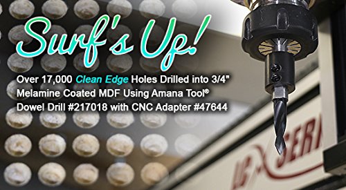 Amana Tool 217013 Solid Carbide Dowel Drill Bit Through Hole Boring Drill Bits 3Mm D X 70Mm Long X 10X25Mm Shk Right Hand #TOP2