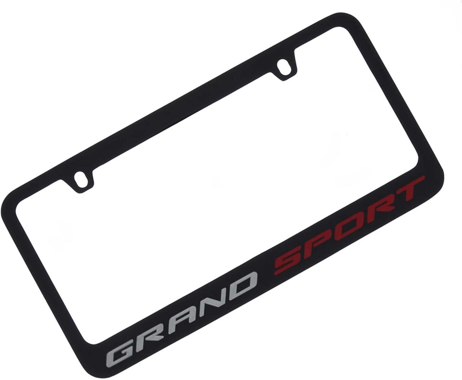 Engraved License Plate Frame for Corvette C7 Grand Sport (Black)