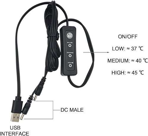 Miniatura 4 de Guantes térmicos USB, guantes térmicos eléctricos, guantes térmicos para hombres con pantalla táctil, guantes táctiles impermeables para pantalla,