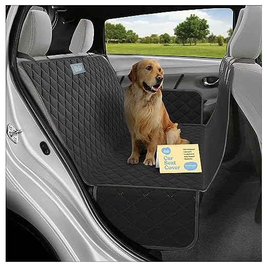 100% Waterproof Car Seat Cover For Dogs - Durable Scratch Resistant Dog Seat Cover - 600D Heavy Duty Hammock Back Seat Cover for Dogs – Universal Fit Nonslip Dog Car Seat Covers for Cars Trucks & SUV