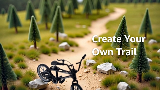 1:18 Mountainbike Actionfigur - Mini Fingerbike Aus Druckguss In Schwarz