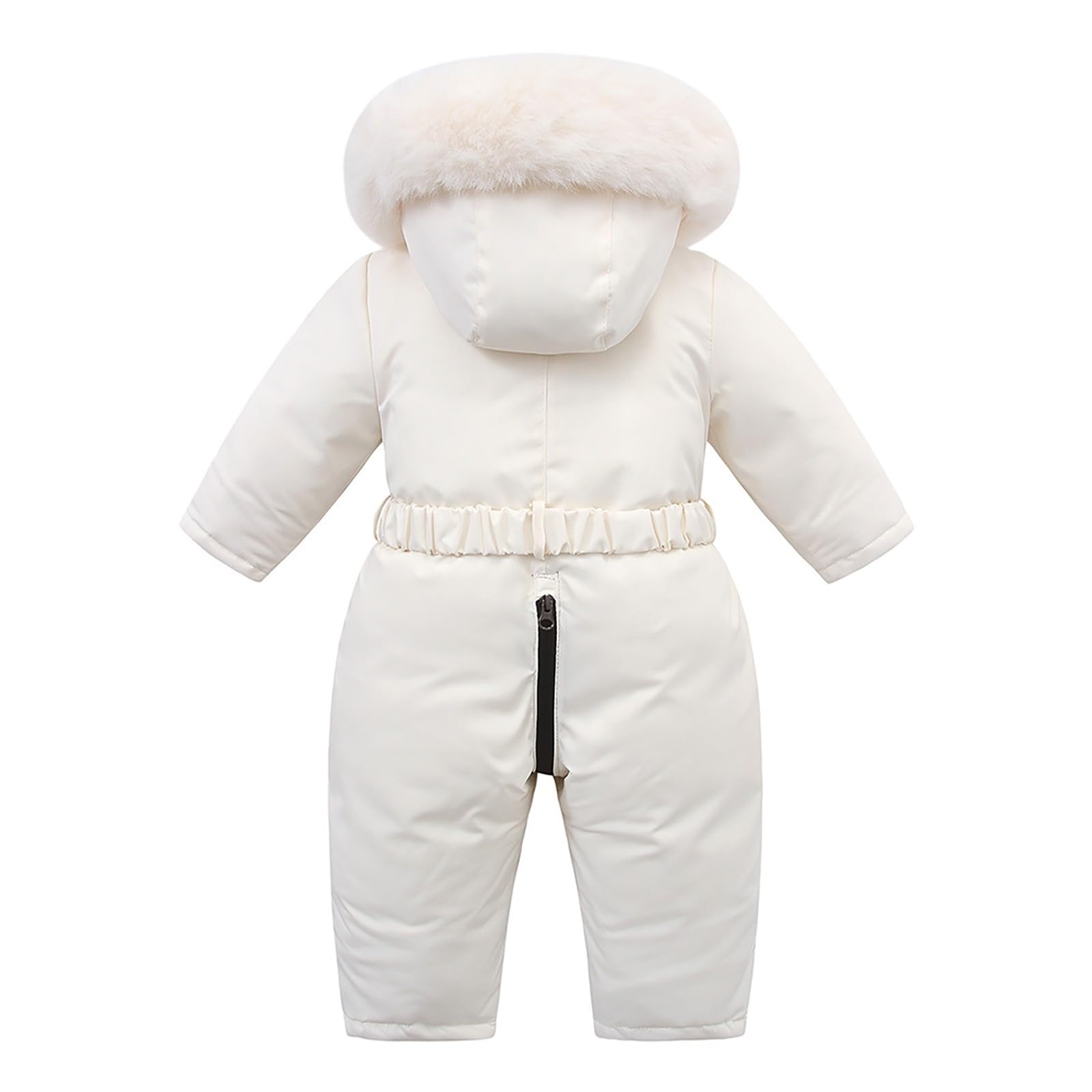 Generico Tuta per bambini autunno e inverno più tuta da sci da lavoro in velluto per bambini con cappuccio abbigliamento sci arrampicata Body Bambina Collo