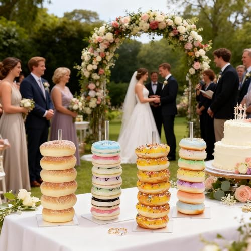 Torre acrílica de nivel premium para exhibición de postres en banquetes 3