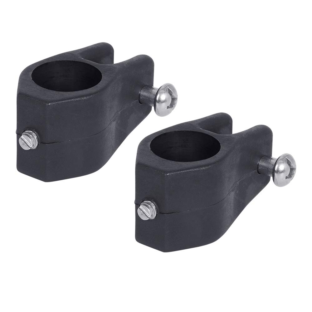 White Water 58706B-2PK Bimini Top Fittings Black Nylon Jaw Slide, 3/4