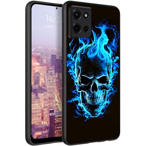 Coque Motorola Moto G Power 2025 crâne bleu pour protéger votre mobile en voyage