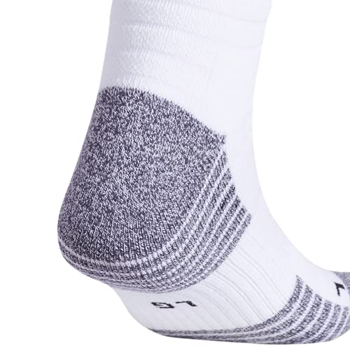 Adidas 5-Star Team Cushioned Crew Socks (1-Pair), White/Black, Medium #TOP2
