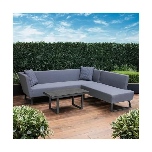 OUTLIV. Tonga Loungeecke Aluminium Sunbrella Anthrazit