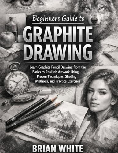 Beginners Guide to Graphite Drawing: Learn Graphite Pencil Drawing from the Basics to Realistic Artwork Using Proven Techniques, Shading Methods, and Practice Exercises (English Edition)