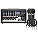 Peavey PVi 8500 Powered Mixer w/ (3) Mics and Cables